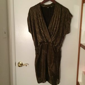 Rachel Roy Copper Foil Cocktail Dress